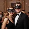 BCARICH Masquerade Masks For Couples, Women Cosplay Mask with Rhinestone and Venetian Style Men Mask for Mardi Gras Halloween view 3
