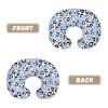 Viewamoon Blue Cow Print Feeding Pillow Covers Washable & Breathable Nursing Pillow Slipcovers Breastfeeding Newborn Feeding Cushion Cover Practical Gift, Best Choice for Mom Cover Only view 3