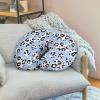 Viewamoon Blue Cow Print Feeding Pillow Covers Washable & Breathable Nursing Pillow Slipcovers Breastfeeding Newborn Feeding Cushion Cover Practical Gift, Best Choice for Mom Cover Only view 4