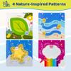 GiftAmaz Multi-Sensory Mindful Maze Boards, Textured Sensory Calming Toys for Kid, Finger Path Breathing Board, Calming Corner Items Social Emotional Learning, Mindful Sensory Cardboard Box for Kid 3+ view 3