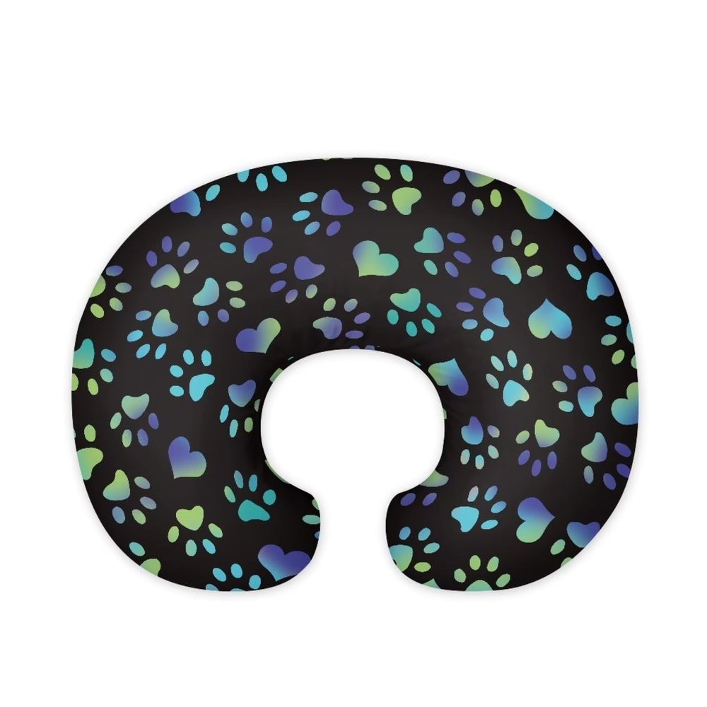 Viewamoon Dog Paws Nursing Pillow Covers Breast Feeding Pillow Covers 1 Pack for Breastfeeding Pillow Soft and Cozy Fits Snug On Infant Breastfeeding Pillow Slipcover Cover Only
