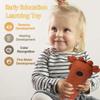 Baby TV Remote Control Toy with Cute Crab Soft Silicone Cover Teething Toy, Realistic Baby Musical Remote Control Toy with Light  Sound, Educational Toys with 3 Language for 6m+Toddlers(Yellow) view 3