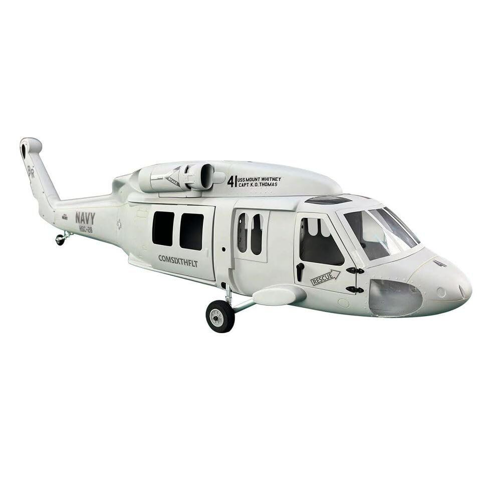 PurAr 500 Size UH-60 Blackhawk Grey V2 RC Helicopter Fuselage Composites