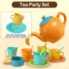 Buyger Kids Kitchen Accessories and Tea Set for Toddlers 3-5, Play Kitchen Toy Dish Plates Utensils Dinnerware Set Pretend Role Play Gifts for Ages 3 4 5 Years Olds Children Boys Girls view 3