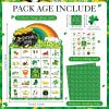 Liliful 39 Pcs St Patrick's Day Bingo Games for Adult Boy Girl 28 Players St Patricks Bingo Cards Shamrock Party Games for Teens Classroom Family Activities Saint Patrick's Day Party Favors Supplies view 2