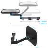 Baby Car Mirror Rear Facing, Safety Adjustable Car Seat Mirror for Baby Extendable Camera Monitor with Hook Clip Design Clear View ShatterProof + 2 Baby on Board Stickers,2 Seat Headrest Hook view 2