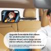 Baby Car Mirror Rear Facing, Safety Adjustable Car Seat Mirror for Baby Extendable Camera Monitor with Hook Clip Design Clear View ShatterProof + 2 Baby on Board Stickers,2 Seat Headrest Hook view 3