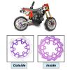 XSYGO Aluminum Rear Brake Rotor for LOSI 1/4 Promoto-MX Motorcycle RTR Upgrade Parts Rear Brake Disk (Replace Part LOS362010) (Purple) view 2