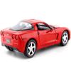 2005 Chevy Corvette C6 Coupe Red 1/24 Diecast Model Car by Motormax 73270 view 3