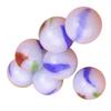 KOMBIUDA 16mm Milk White Glass Balls Kids Marbles for Ball Pit Beads for Jewelry Making view 1