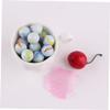 KOMBIUDA 16mm Milk White Glass Balls Kids Marbles for Ball Pit Beads for Jewelry Making view 3