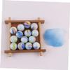 KOMBIUDA 16mm Milk White Glass Balls Kids Marbles for Ball Pit Beads for Jewelry Making view 4
