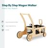 WONDERFOLD Step by Step Wagon Baby Walker - Adjustable Height Push Walker - Multifunctional Baby Walkers with Toy Storage view 3