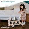 WONDERFOLD Step by Step Wagon Baby Walker - Adjustable Height Push Walker - Multifunctional Baby Walkers with Toy Storage view 4