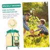 HOOTNEE 1Set Boy Girl Outdoor Exploration Hat and Vest Lightweight Explorer Gear for Camping Fishing Boating for Boy Outdoor Adventures Comfortable and Breathable Design Green view 2