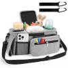 Accmor Universal Stroller Organizer with Insulated Cup Holder Detachable Phone Bag and Shoulder Strap,Stroller Bag Caddy Organizer Fits for Uppababy, Baby Jogger, Britax Strollers view 2