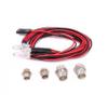 BOLIDORC 4 LED RC Car Light Kit, White Headlight Red Taillight for 1/12 1/10 1/8 RC Models Car Truck Lighting view 3