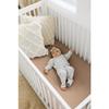 Konssy Muslin Crib Sheets for Girl Boy, 2 PCS Soft and Breathable Cotton Baby Sheets for Standard Crib Mattress, 52"x 28" (Brown, Cream) view 3