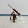 25" Brass Telescope with Wooden Tripod Stand  Handmade Decorative Spyglass for Navigation, Camping, Hiking & Travel  Adjustable Vintage-Style Telescope for Home or Office Dcor view 3