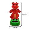 Axfbim Fire Dragon Solar Car Dashboard Decorations, Dancing Solar Powered Figures, Creative car car Ornament view 2