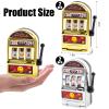BigOtters Mini Slot Machine Toy, 4PCS Mini Lucky Slot Machine Bank for Creative Festival Birthday Cake Decor Casino Vegas Night Theme Party Decorations view 2