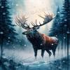 1000 Piece Adult Puzzle, Snowy Mountain Elk, Puzzle Educational Gift, Room Decor or Cafe Decor Exercise Willpower Relaxation or Gifts for Friends view 1