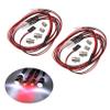 BOLIDORC 2 Pack RC Car 4 LED Light Kit, White Headlight Red Taillight for 1/12 1/10 1/8 RC Models Car Truck Lighting view 1