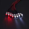 BOLIDORC 2 Pack RC Car 8 LED Light Kit, Headlight Taillight for 1/10 1/8 RC Models Scx10 D90 TRX4 RC Car Truck Lighting (Red & White) view 3