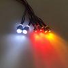 BOLIDORC 2 Pack RC Car 6 LED Light Kit, White Headlight Red Taillight Yellow Turn Signal Light for 1/10 1/8 RC Models TRX4 D90 SCX10 RC Car Truck Lighting (Red, White & Yellow) view 4