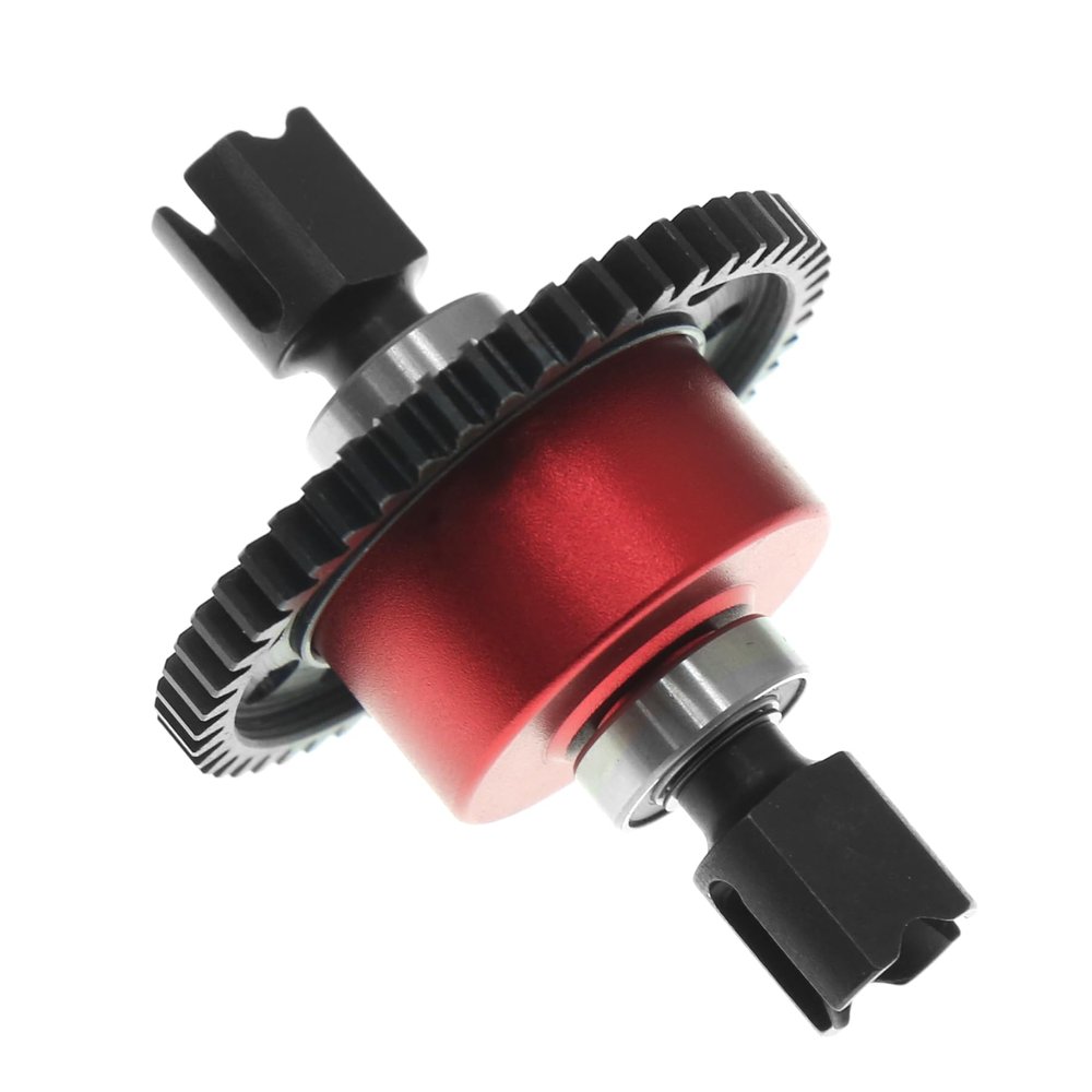 50T Center Differential Set for Arrma Kraton Outcast Typhon Infraction 6S, 45 Steel Diff Gear Diff Outdrive Alum Diff Case for Arrma Talion Felony Mojave 6S Upgrade Parts (Red)