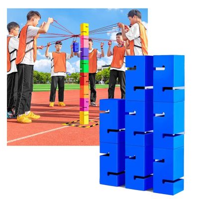 Team Building Games for Teens Adults Kids, Outdoor Activities Fun Games for School Sports Day/Field Day/Birthday Party (Color : Blue, Size : 8PCS)