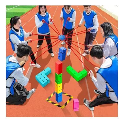 Team Building Games for Work, Outdoor Group Activity Game, Teamwork Games for School Sports Day/Field Day (Color : Multi-Colored, Size : 8PCS)