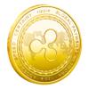 1Pcs Ripple Coin, Ripple Commemorative Coin 24K Gold Plated, 3mm XRP Cryptocurrency, Collectible Coin with Protective Case, Blockchain Cryptocurrency, Home and Office Decoration view 1