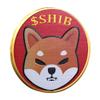 1Pcs Shiba Inu Coin, Shiba Commemorative Coin 24K Red and Gold Plated, 3mm SHIB Cryptocurrency, Collectible Coin with Protective Case, Blockchain Cryptocurrency, Home and Office Decoration view 1