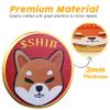 1Pcs Shiba Inu Coin, Shiba Commemorative Coin 24K Red and Gold Plated, 3mm SHIB Cryptocurrency, Collectible Coin with Protective Case, Blockchain Cryptocurrency, Home and Office Decoration view 3