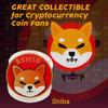 1Pcs Shiba Inu Coin, Shiba Commemorative Coin 24K Red and Gold Plated, 3mm SHIB Cryptocurrency, Collectible Coin with Protective Case, Blockchain Cryptocurrency, Home and Office Decoration view 4