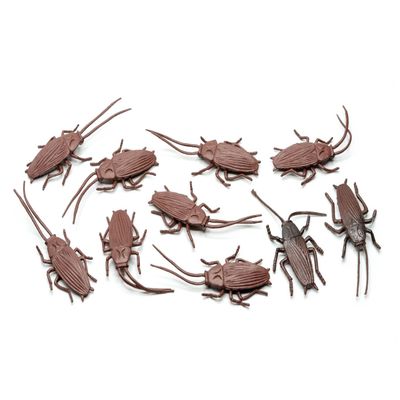 Miniblings 10x Cockroach Paint Figures Cockroach Insect Brown