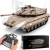 BESTYMXY RC Tank HengLong IDF MERKAVA MKIV, 1:16 Merkava Main Battle Tank MK4 Model, 2.4ghz Remote Control Vehicles Tanks with Sound & Light for Ages 14+ view 1