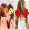 3 Inches Boutique Grosgrain Ribbon Pinwheel Hair Bows for Baby Girls, Toddler Bows Hair Clip Birthday Gifts In Pair (blue) view 4
