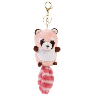Abaodam Raccoon Keychains Plush Stuffed Keychain Animal Pendant Toy for Handbag Purse