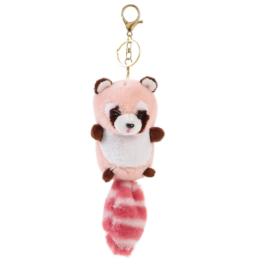 Abaodam Raccoon Keychains Plush Stuffed Keychain Animal Pendant Toy for Handbag Purse
