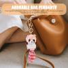 Abaodam Raccoon Keychains Plush Stuffed Keychain Animal Pendant Toy for Handbag Purse view 3