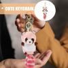 Abaodam Raccoon Keychains Plush Stuffed Keychain Animal Pendant Toy for Handbag Purse view 4