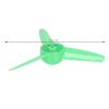 10Pcs Rc Car 3-Blade Propeller with 3 Blades 70mm Fan Leaves, Micro DC Motor 2mm Shaft Propeller, RC Car Rotating Accessories for Plastic DIY Boat Science and Education Toys view 2