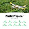 10Pcs Rc Car 3-Blade Propeller with 3 Blades 70mm Fan Leaves, Micro DC Motor 2mm Shaft Propeller, RC Car Rotating Accessories for Plastic DIY Boat Science and Education Toys view 3