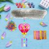 Ayhuhra 24 Sets Valentine's Heart Suncatcher Wind Chimes DIY Window Paint Art Craft Kits Crystal Pendant Heart Sun Catchers for Valentine's Day & Mother's Day Gifts Art Project view 2