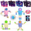 24 Packs Valentines Cards for Kids Classroom with Fidget Sensory Spinners Toy,Valentines Day Gifts for Kids School Valentine Class Exchange Gifts view 1