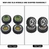 110 Racing Car Tires, Offroad RC Tires, Wheel Rims, Racing Offroad Vehicle Tires, RC Accessory for 1:10 RC Men, Outdoor Women's Car Part (Golden Outline) view 4