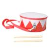 Amagogo 8 Inch Kids Drum Set Hand Drum Musical Gifts Early Learning Children Waist Drum Percussion Instrument for Birthday Gift Dance, Red view 1