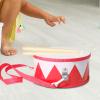 Amagogo 8 Inch Kids Drum Set Hand Drum Musical Gifts Early Learning Children Waist Drum Percussion Instrument for Birthday Gift Dance, Red view 4